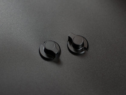 Hypercar style rotary encoder knob made from CNC machined aluminium