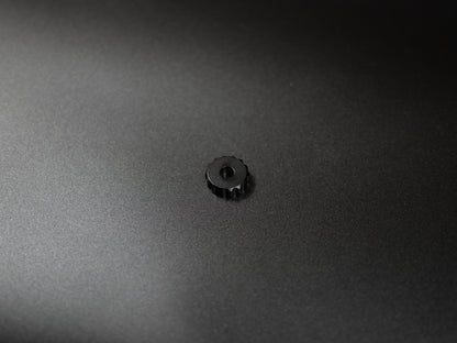 Black aluminium rotary encoder knob